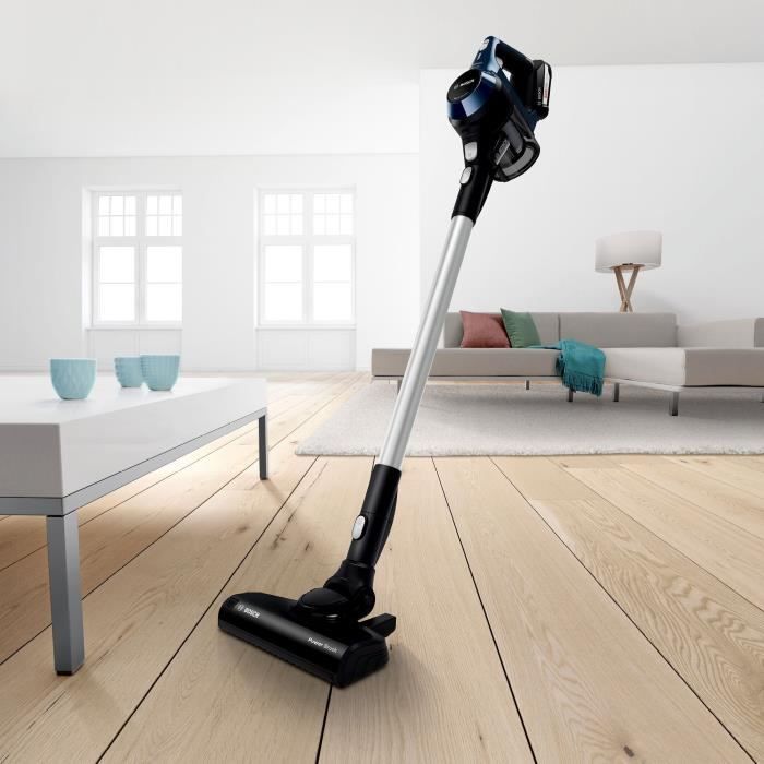 BOSCH BBS611PCK Multifunkční tyčový vysavač - Doba provozu 30 min - Systém Power For All 18 V li-ion - Objem nádoby : 0.3L - Modrá