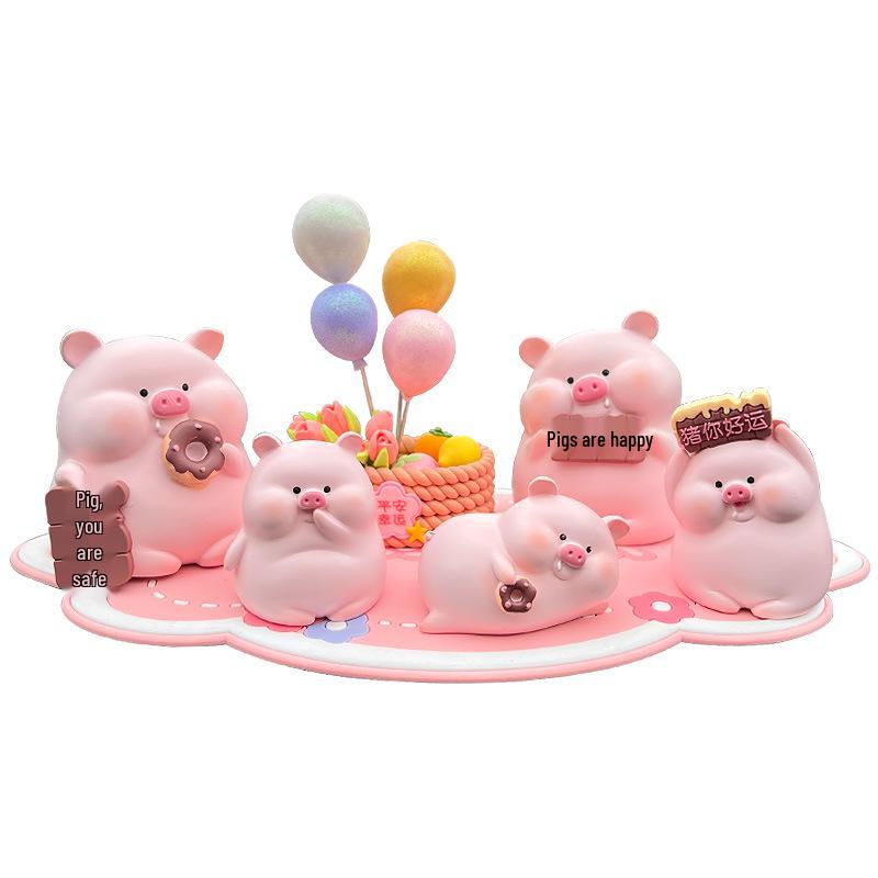 Cute Pig Nannan Car Interior Ornament - Creative Decompression Decor for Women