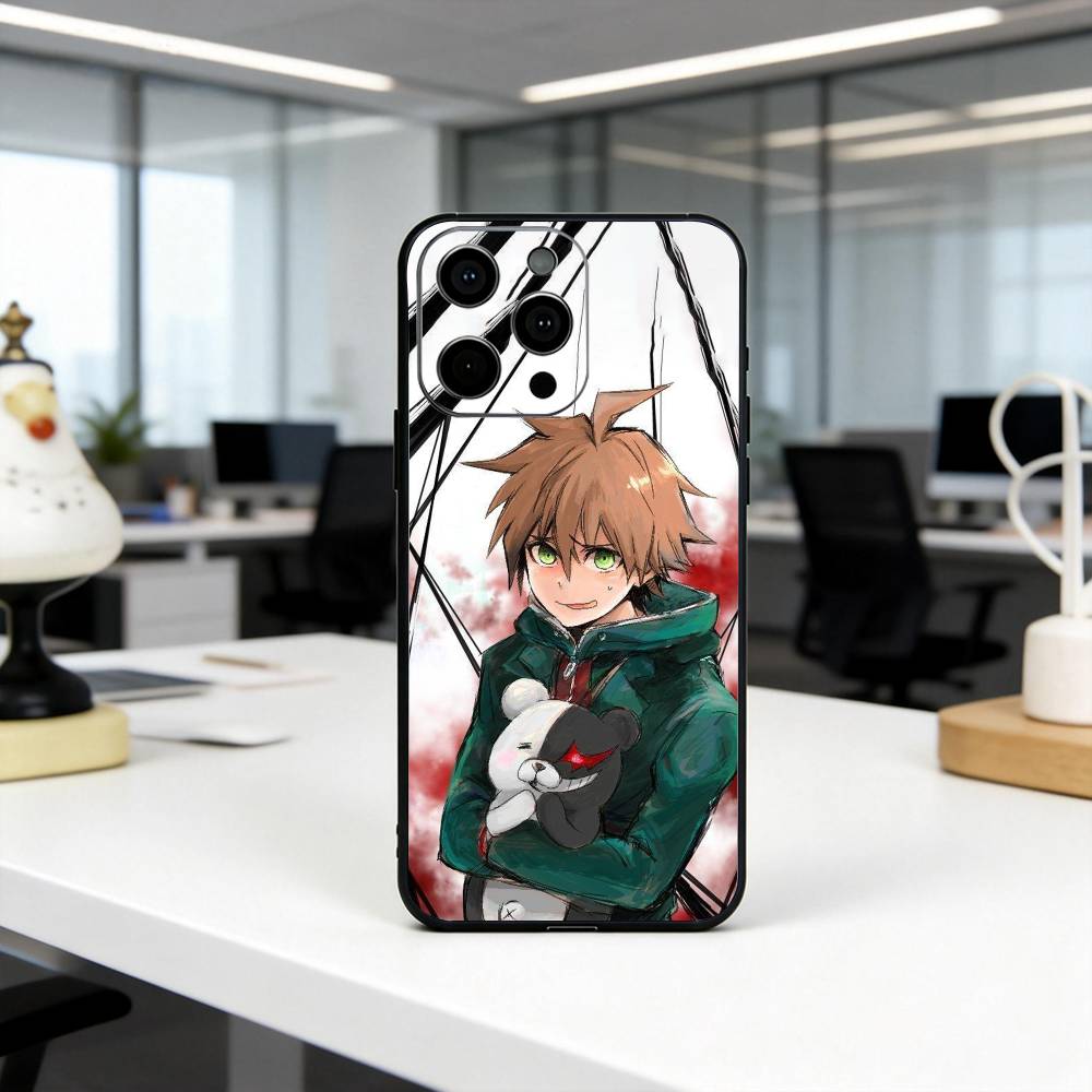 M-Makoto N-Naegi-MNES Phone Case For iPhone 17,16,15,14,13,12,11 Plus,Pro Max,XS,Soft Silicone Black Cover