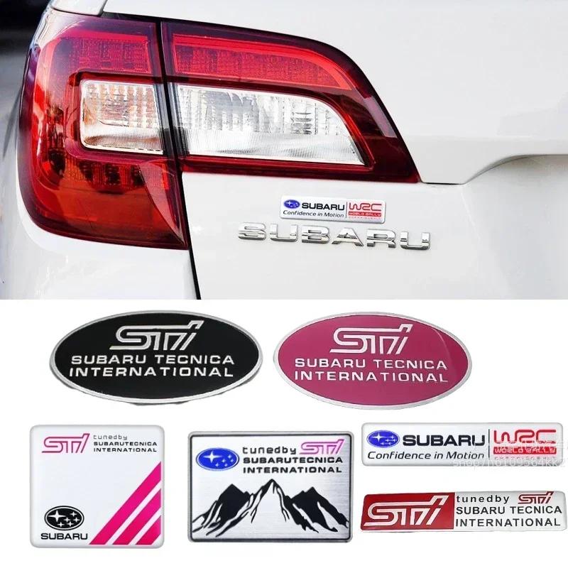 1pc Car Styling Side Fender Rear Trunk Sticker Decals for Subaru STI Outback Impreza Legacy WRX XV Forester Ascent Accessories X5