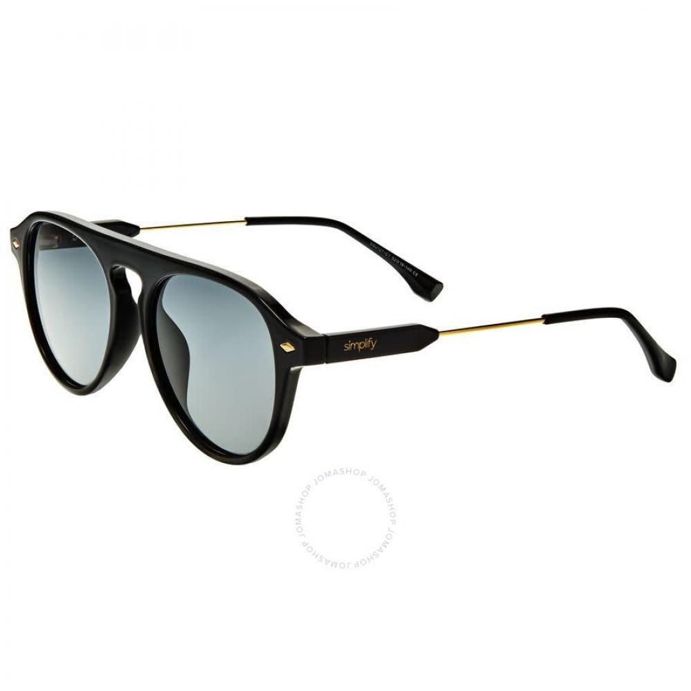 Simplify Unisex Black Pilot Sunglasses Ssu127 C1