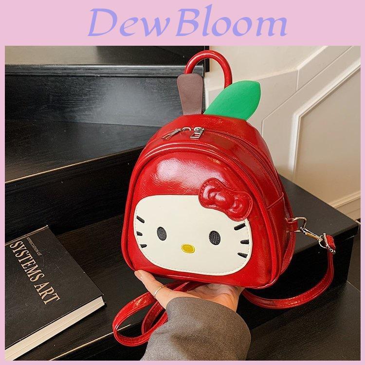 Mini Zaino Adorabile Hello Kitty Design Mela Rossa Per L'Uso Quotidiano