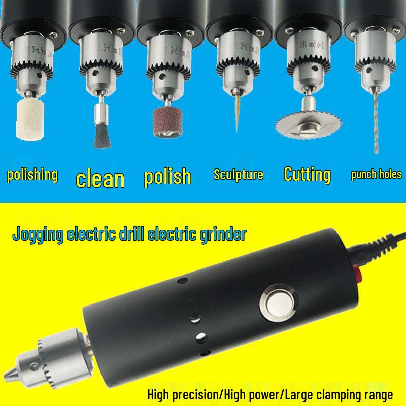Mini elektrická gravírovací a brusná vrtačka s dvojitým spínačem