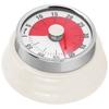 Magnetic Kitchen Timer Manual Mechanical Alarm Cooking Countdown Reminder for Time ManagementVisual Timer: White