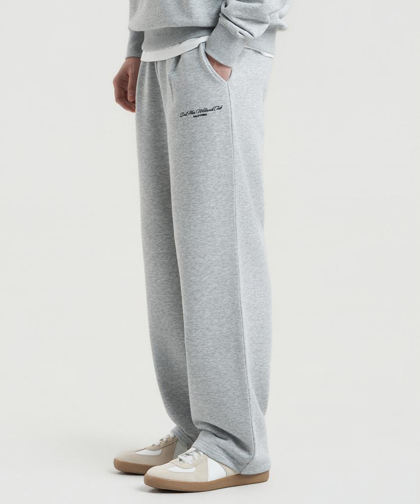 Delma Wellness Club Semi-Wide Sweatpants - Gray
