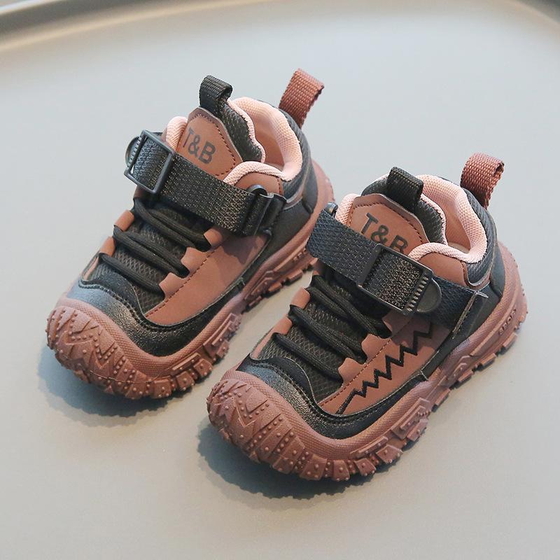 Children's sports shoes 2025 spring and autumn new boys' mountaineering shoes outdoor girls' running shoes soft-soled baby casual shoes