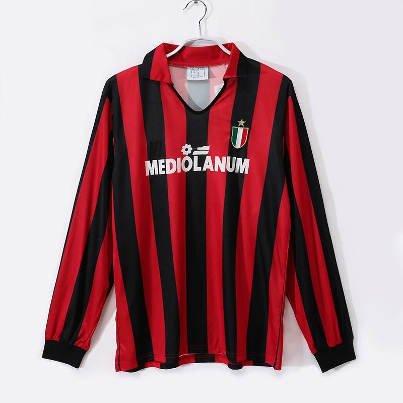 Vintage Long Sleeve Football Jersey AC Inter Milan Lazio Retro Soccer Shirt Fans