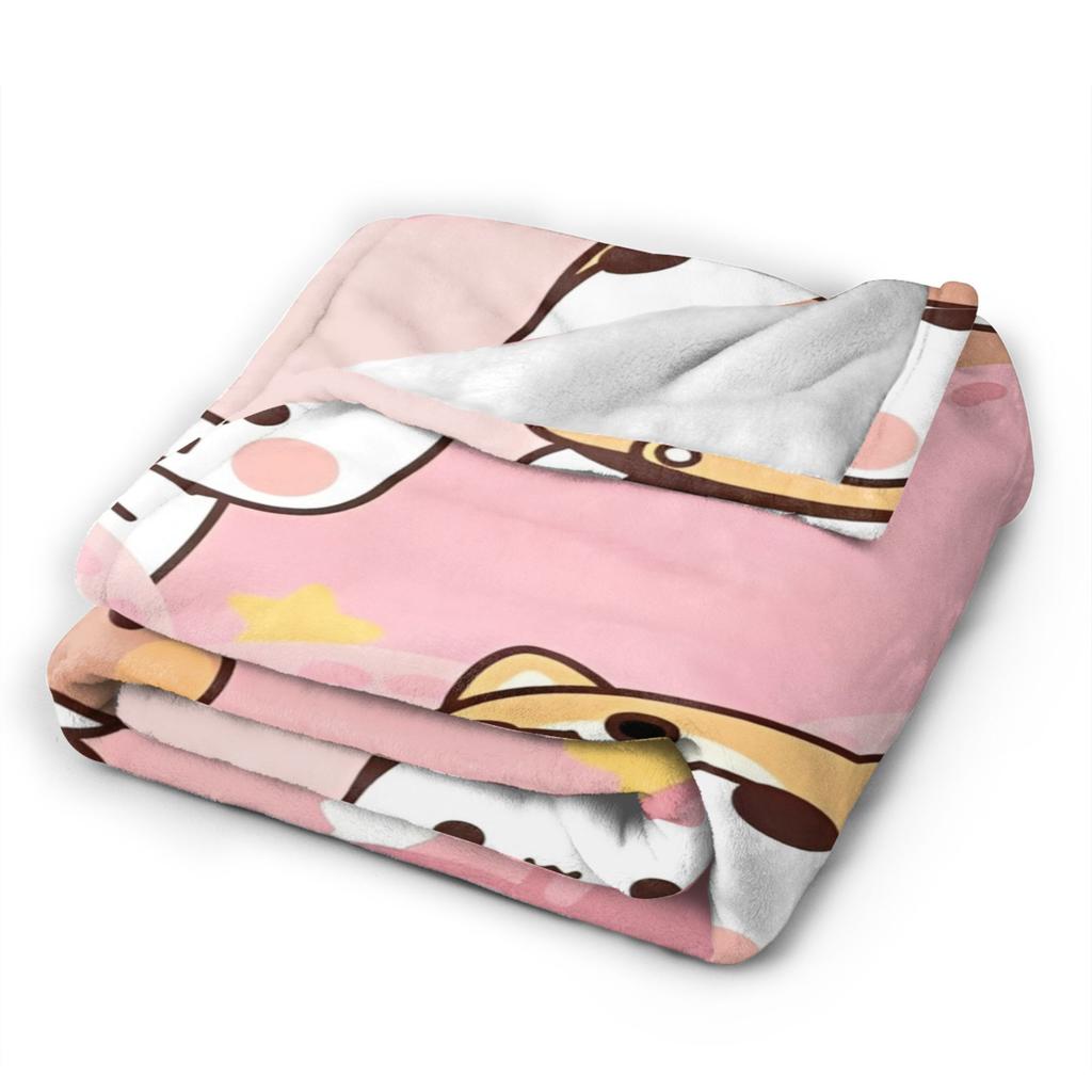 Bubu and Dudu Kawaill Couple Bears Blankets Fleece Relax Super Soft Throw Blankets for Bedding Bedspreads