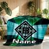 Custom Name Personalized Borussia Monchengladbach Print Blanket, Home Decor, Bedroom, Sofa, Camping, Couch, Gifts for Birthday ChristmasEnthusiasts