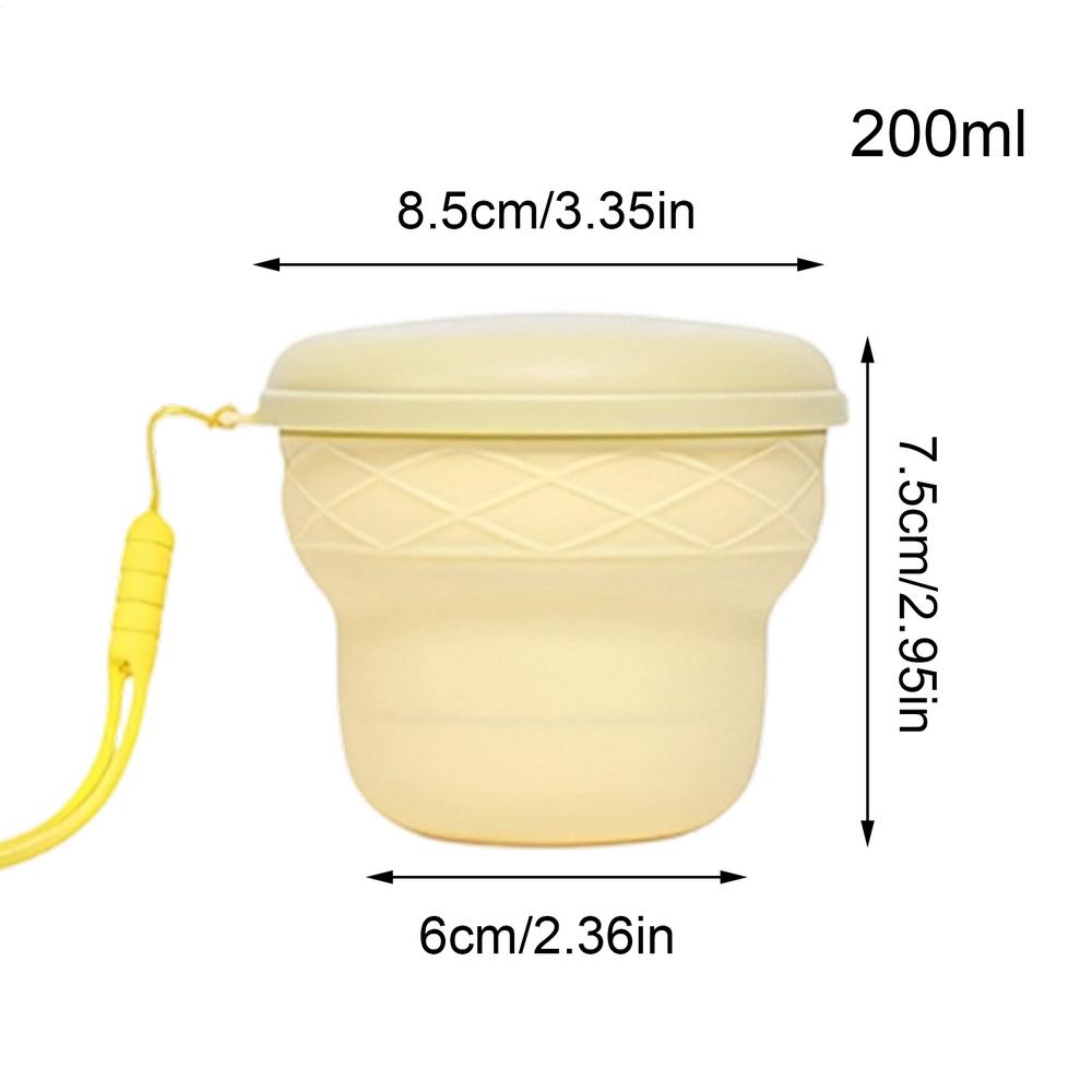 200ml Collapsiblee Camping Mug Portable Pocket Mug Camping Cup Outdoor Travel Cup Portable Coffee Wine Beer Whisky Cup бежевый