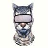 1pc Men's Breathable 3D Animal Ear Balaclava Protective Full Face Suitable for Outdoor Activities, Fun Summer Sunscreen Headwear
