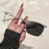 Unisex Photochromic Square Glasses Frame with Anti-Blue Light Plano Lenses