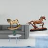 Rustic Horse Sculpture Figurine Artwork Collectible Ornament for Home Decor Countertop Cabinet TV