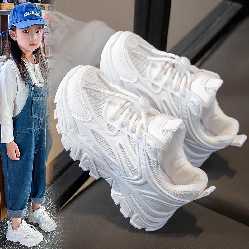 

Childrens Running Shoes Girls Lightweight Anti Slip Breathable Casual Sneakers for Spring and Autumn size 37