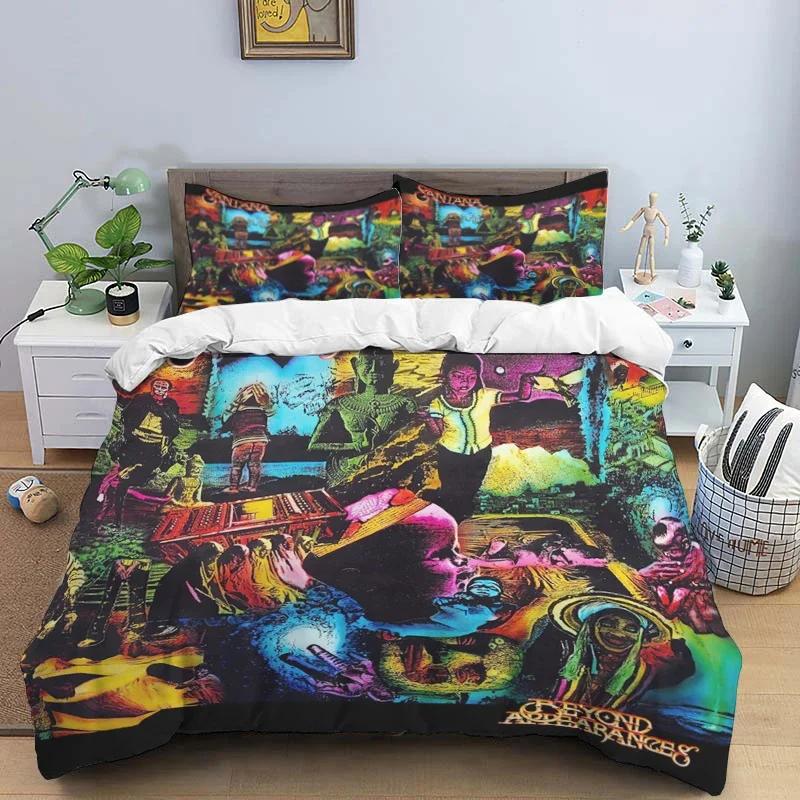American cartoon illustration Print Polyester Bedding Sets Children or Adults for Beds Quilt Cover Pillowcase Anime bedding set