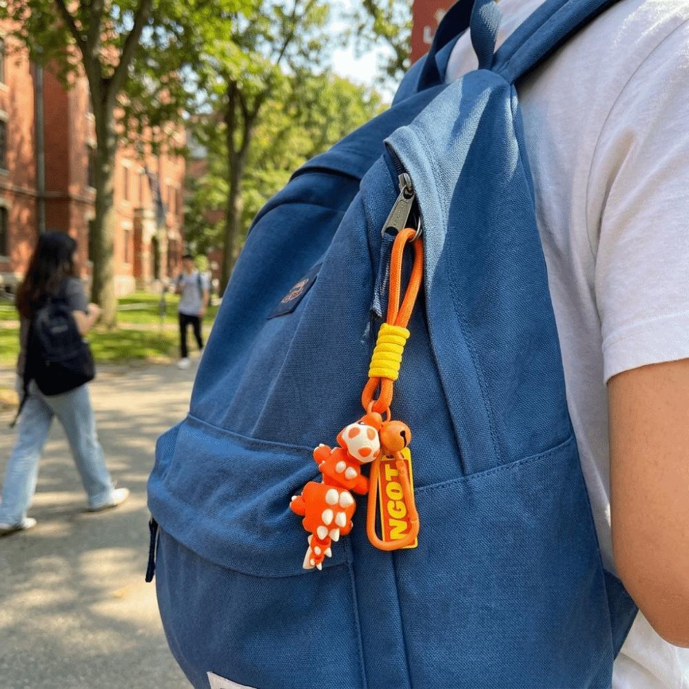 Small Size Stegosaurus Keychain Smooth Solid Material Backpack Hanging Ornament Party Favor