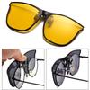 Night Vision Clip On Sunglasses Women Men Polarized Sun Glasses Photochromic Anti Glare Driving Goggles Vintage Square Glasses