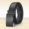 Men's Genuine Leather Belt - Automatic Buckle, Casual Fashion, Business Trousers Style.