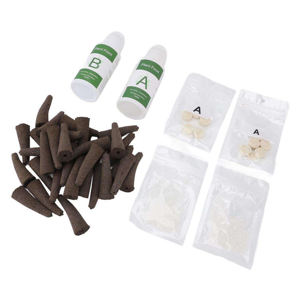 Plant Pods Kit for Hydroponics Growing System Grow Anything Kit with 50pcs Grow Sponges Hydroponic
