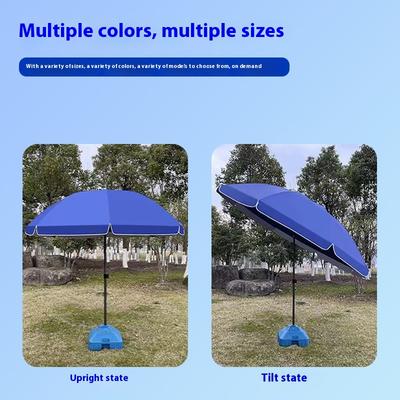 2.2M Outdoor Sunshade Can Be Inclined Commercial Stall Large Umbrella Foldable Stall Market Beach Umbrella Advertising Umbrella