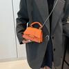 New Solid Color Simple Temperament Handbag for Women's Versatile One-shoulder Crossbody Bag Korean Version Retro Mini Bag