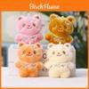 Plush Bear Keychain With Floral Design For Gift And Bag Decor