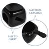 Black Ceramic Essential Oil Wax Melt Burner Aromatherapy Aroma Diffuser for Home Fragrance Bedroom Decor Housewarming Present