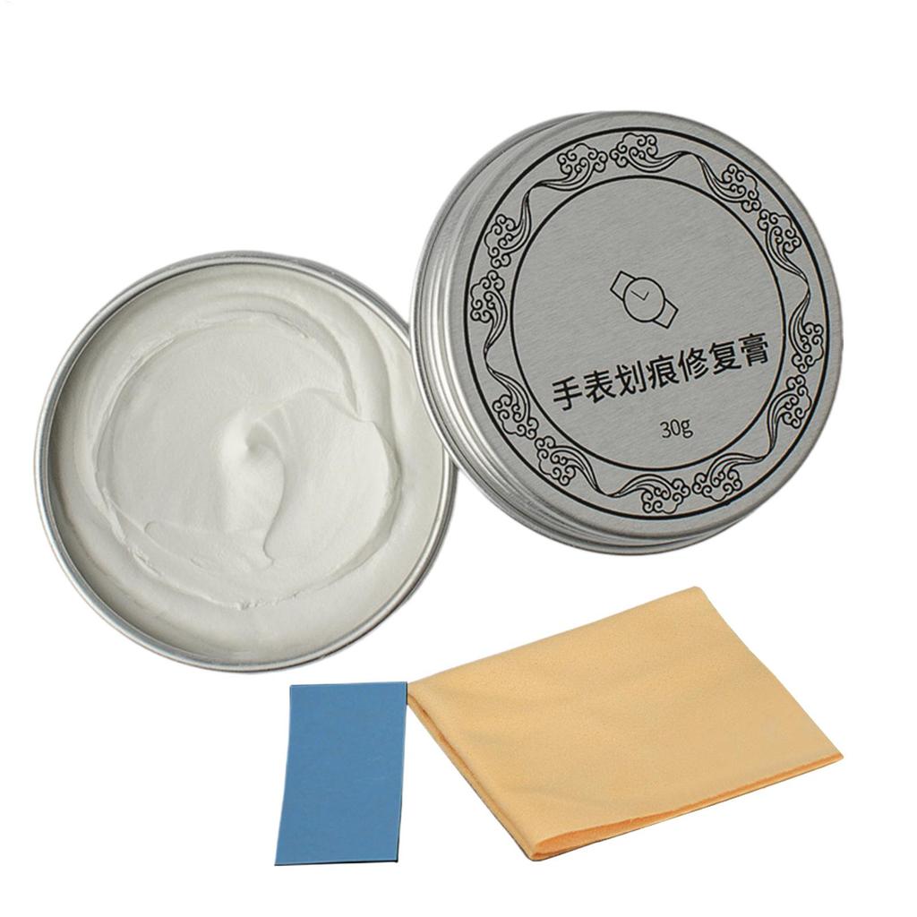 Uhrenkratzer-Reparaturcreme, Uhrenkratzer-Entfernungscreme Multifunktionale Halsketten-Reinigungspaste für Silber Edelstahl