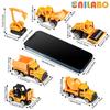 Set de Jucării Vehicule de Construcții din Aliaj pentru Vârstele 3-8 - Jucării STEM cu Camion Container/Macara Turn/Excavator, Cadou Perfect de Ziua de Naștere