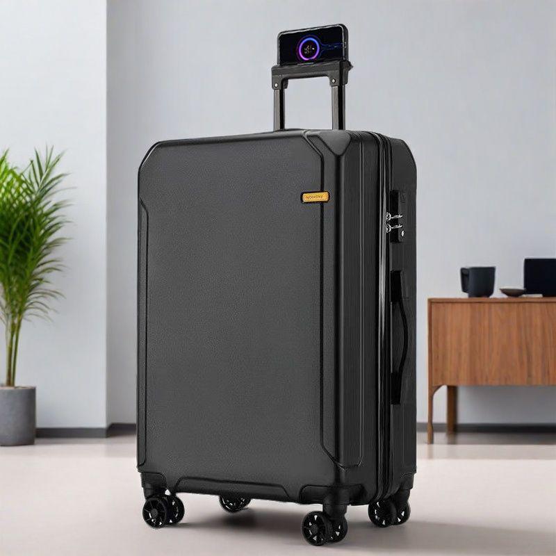 Ultralight Leather Trolley Suitcase with Silent Universal Wheels, Large Capacity & Combination Lock - New Style with Free Shipping