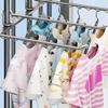 8/10 Clips Clothes Hanger Multifunctional Laundry Hanger Drying Clips  Closet Organizer