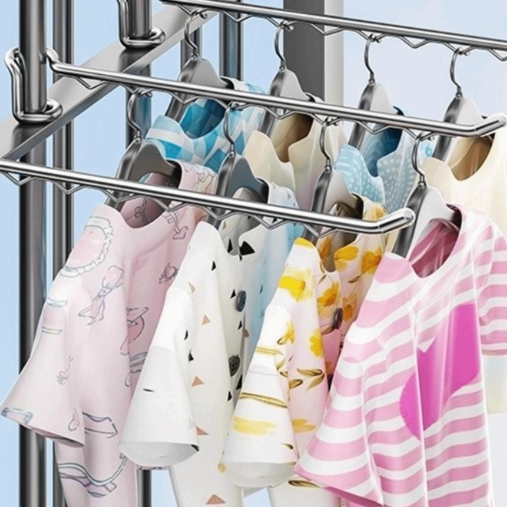 8/10 Clips Clothes Hanger Multifunctional Laundry Hanger Drying Clips Closet Organizer