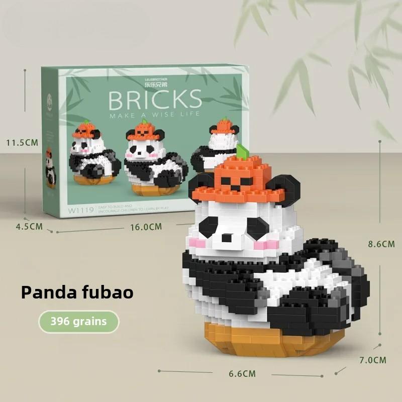 Creative DIY Assemable Animal Cute MINI Chinese Style Animal Panda Building Block Educational Boy Toys For Children Model Bricks