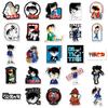 50 Japanese Anime Conan Character Waterproof Motorcycle Stickers - 50 Sheets of Creative Graffiti Style Decor.