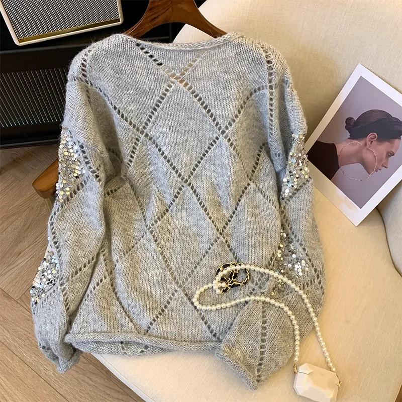 Women's Spring/Fall Crew Neck Knit Pullover Sweater