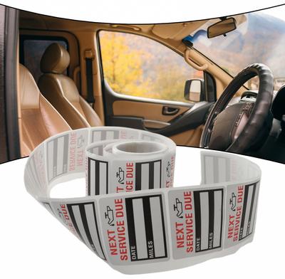 Oil Change Service Reminder Sticker Decal Stickers