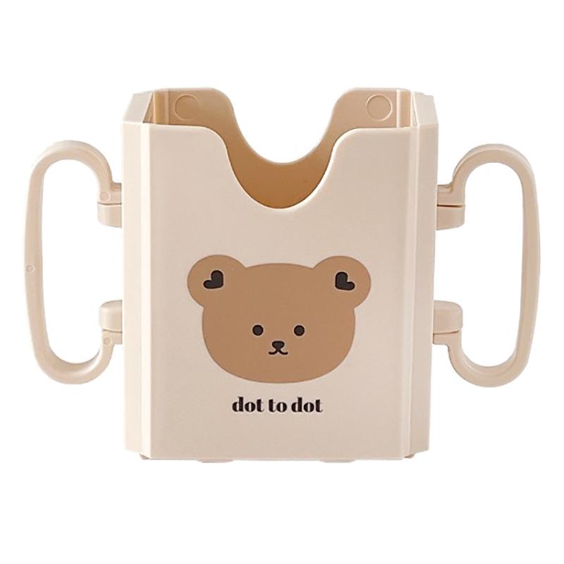 Držák na mléko z kartonu, nastavitelný plastový držák na džus pro batolata, pití s protiskluzovou úpravou, nastavitelný držák na mléko