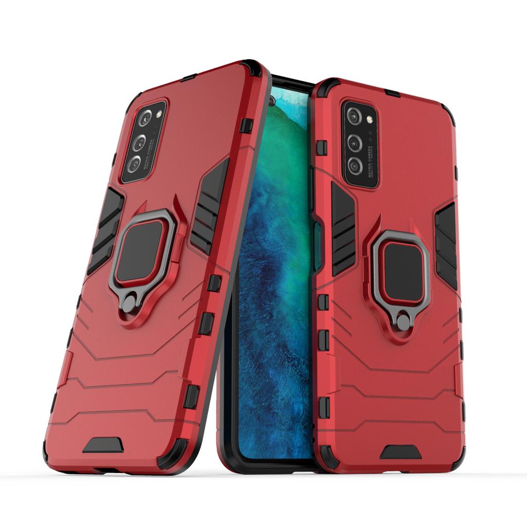 Nárazuvzdorné pouzdro Armor pro Honor Play 9A 8A 6T 5T 4 4T 3 3E Lite V40 V30 V20 V10 Pro 4G 5G Nárazník Kovový Kroužek Stojan Zadní Kryt