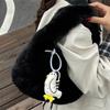 Korean Ins Trendy Fashion Plush Dumpling Bag 2025 Autumn New Foreign Style Plush Bag Large Capacity Shoulder Bag