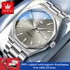 OLEVS 6786 Montre Homme Originale Montres Mécaniques de Luxe Pour Hommes Double Calendrier Étanche Acier Inoxydable Montre de Plongée Reloj
