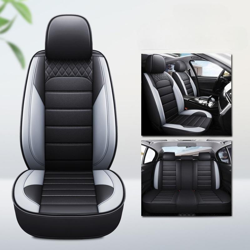 Universal Car Seat Cushion, Full-Coverage Car Seat Cover, Wear-Resistant Faux Leather Car Seat Cover, 5-Seater Car Cushion