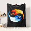 Phoenix Yin Yang Flannel Blanket Throw Blanket Soft Warm Sofa Bed Camping Car home Decor Unique Christmas Gift C9302520