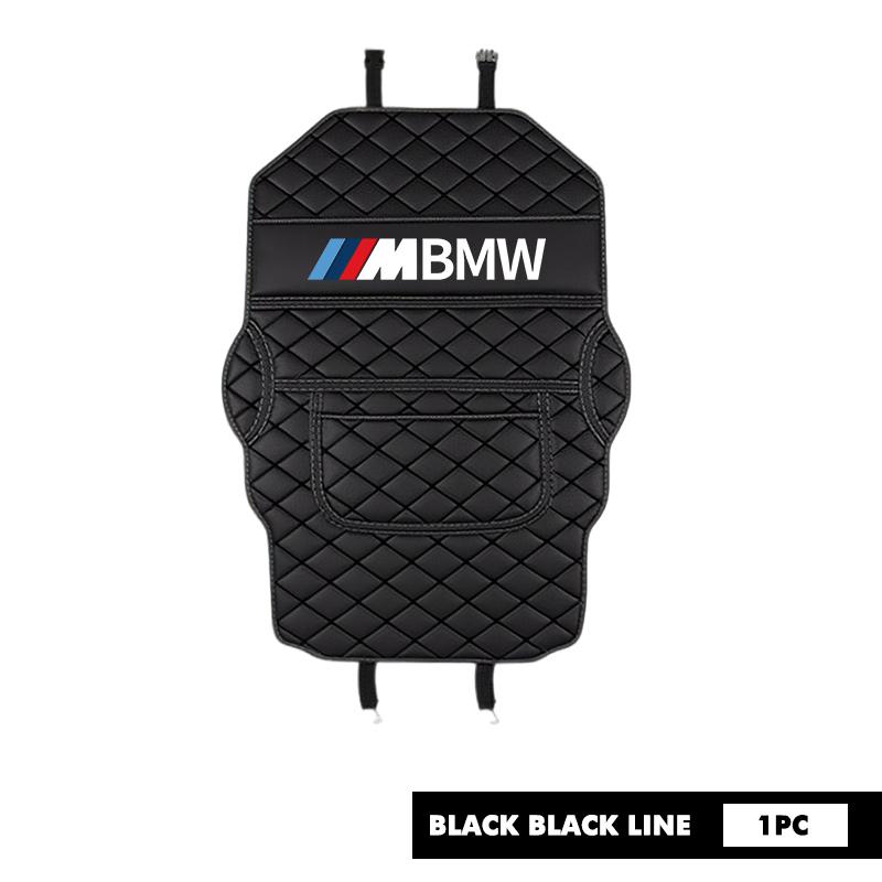 

Car Seat Back Leather Anti Kick Mat Storage Bag Protector Pad For BMW M Performance Alpina M3 M5 M6 X1 X3 X4 X5 G20