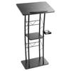 Podium Ständer 47 Zoll Gebogener Metall Rednerpult Ablage Regal Klassenzimmer Hochzeit