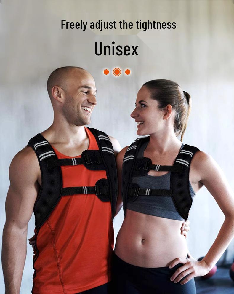 Reflective Sandbag Weight Vest for Running & Strength Training