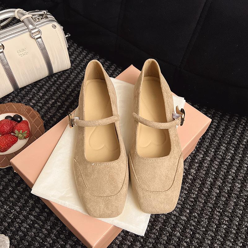 French Mid-heeled Shoes for Women's Autumn 2025 New Outer Wear Design Sense Bag Head Single Shoes Temperament Socialite Mary Jane Shoes