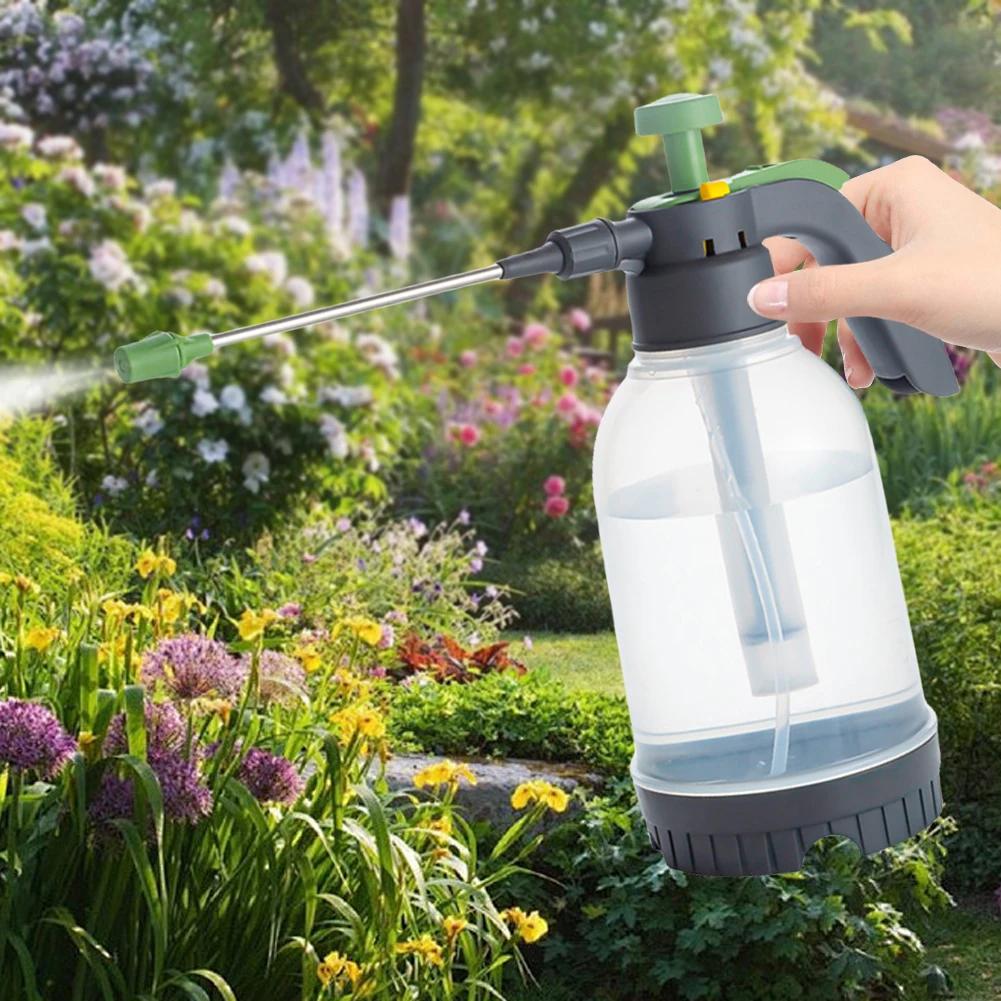 2L Hausgarten Luftdruck Sprühflasche Kanister Sprinkler Manuelle Luftpumpe Garten Desinfektion Wassersprüher zum Gießen von Blumen