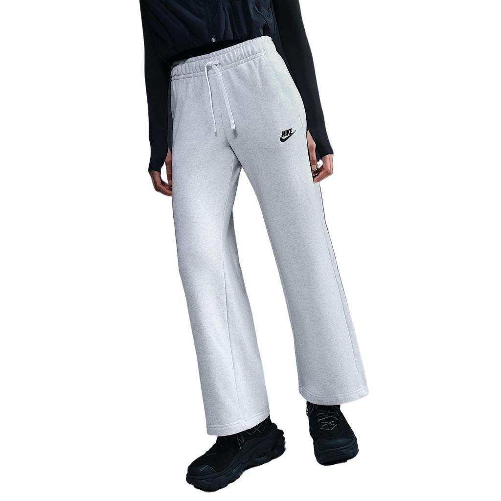Nike Sportswear Club Durable Comfortable Fashionable Versatile Wide-Leg Knit Sports Pants Women bottoms Gray FB2728-051