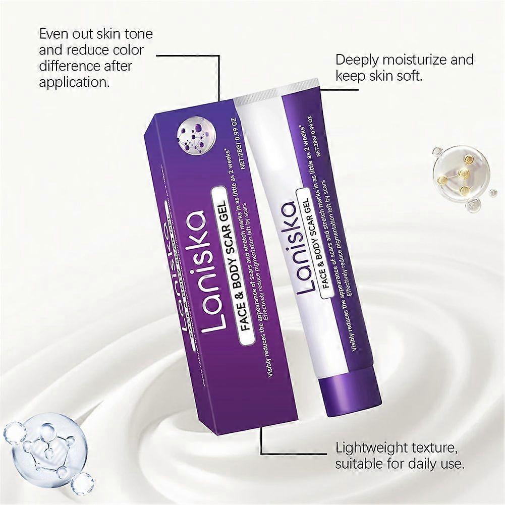 Scar Repair Gel for Face and Body, Weakening Old & New Scars, Natural Formula Quick Absorbing, Suitable for All Skin Types