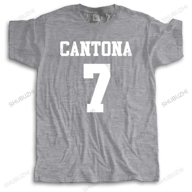 

new arrived men fahsion t-shirt crew neck tees summer CANTONA 7 many color tops loose style unisex black tee-shirts euro size 4XL